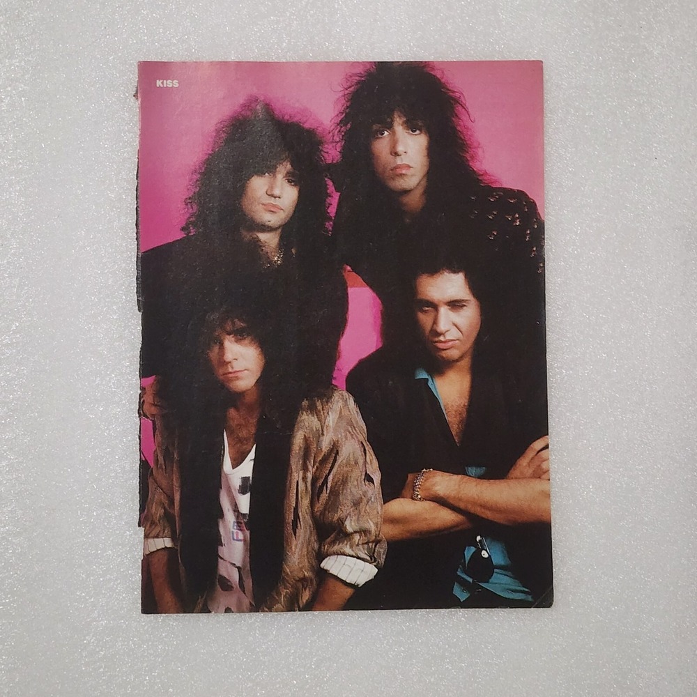 KISS heavy metal hair band Vince Neil vintage poster clipping 8x10 1980s